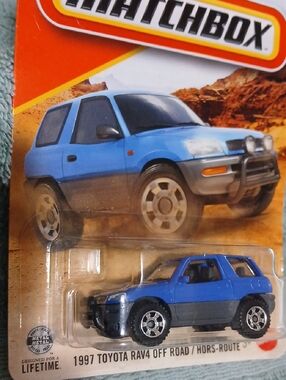 Matchbox Blue 1997 Toyota RAV4 Off-Road Toy Car